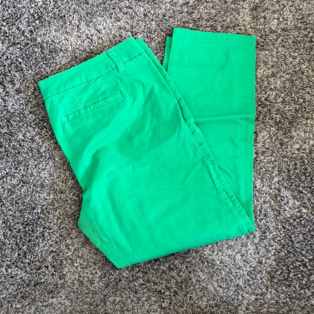 Green Ankle Pants